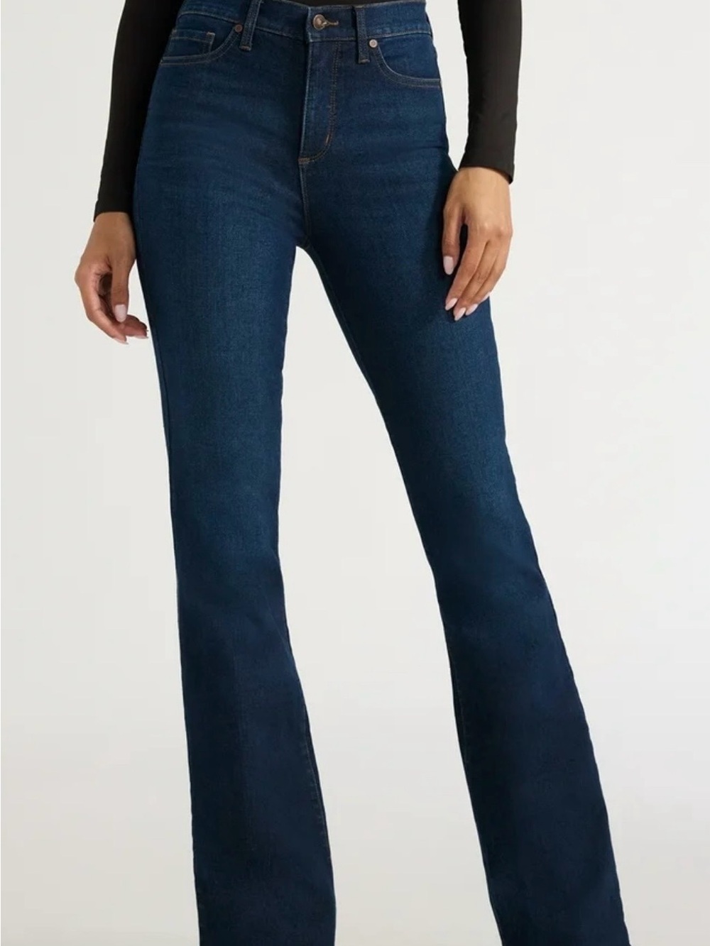 sofia by sofia vergara Dark Blue High-Rise Flare Jeans